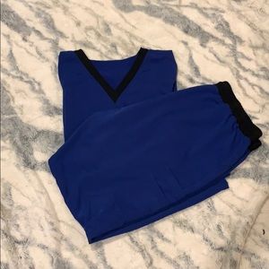 Scrub top and bottom